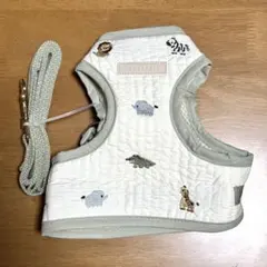 moncheri モンシェリ アニマル柄刺繍ハーネス+リードSET Lサイズのサムネイル
