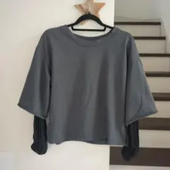 ルカ　レイヤード 長袖 Tシャツ