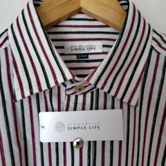 新品★未使用　SIMPLELIFE　シンプルライフ 秋色 メンズ長袖シャツ L