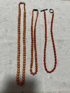 珊瑚？珊瑚風？ネックレス3点セット