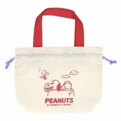 PEANUTS SNOOPY スヌーピー　手提げ巾着　巾着　バッグ　ランチバッグ