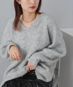 kastane メランジVニット