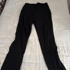 ブラック マタニティパンツ 調整可能ウエスト