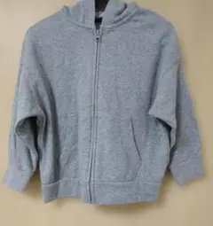 [GU キッズ110] スウェットパーカー グレー