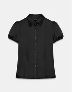 新品タグ付き　zara ZARA サテン風シャツ　トップス　ブラウス
