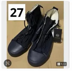 新品 GU UNDERCOVER ハイカットスニーカー ブラック 黒 27cmのサムネイル