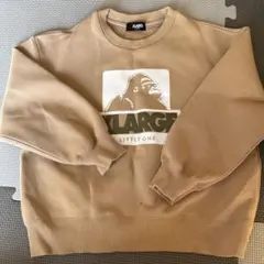 XLARGE ベージュ ゴリラプリント トレーナー 110
