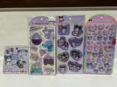 サンリオ　マイメロクロミ　コットンパフィシール　おはじきシール　ウォーターシール