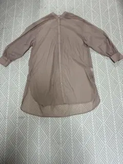 しまむら ピンク シフォン 長袖シャツ Mサイズ