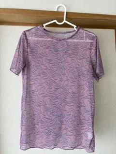 CIAOPANIC うねうねシアープリントTEE ピンク シアートップスのサムネイル