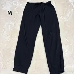 ジョガーパンツ 黒レディース ウエストゴムカジュアル スポーツ 部屋着M美品星✨