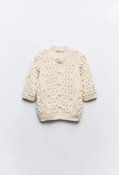 ZARA ニットカーディガン　半袖