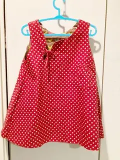 リバーシブル　ワンピース　100 女の子　チュニックにも　ファミリアお好きな方に