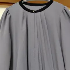 お値下げ　アベイル　パイピングワンピース　プリーツ長袖ワンピース　大きいサイズ