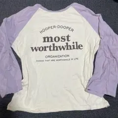 Emsexcite ラベンダーラグランシャツ　ロンT