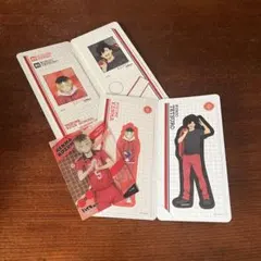 ハイキュー狐爪研磨黒尾鉄ステッカーズvol.2  クリアカードコレクションガム3