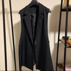 グレイル ブラック ベスト ジレ