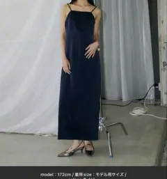 サテンミニマルドレス / satin minimal dress