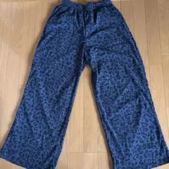 FRIFUL レオパード柄 ワイドパンツ ブルー XL