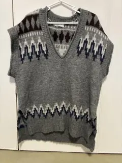 《CIOPANIC TYPY》アーガイル柄 ウール混紡 ニットベスト