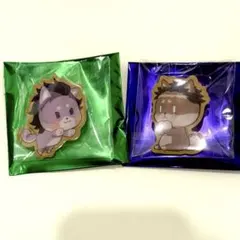 鬼滅の刃 バレンタイン アニマルクッキーバッジ B 不死川玄弥 悲鳴嶼行冥