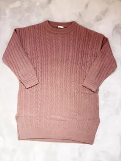 チュニック 長袖 ニット