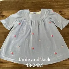 Janie and Jack 花刺繍ワンピース 18-24ヶ月