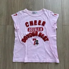 【値下げ】DOUBLE.B Tシャツ 120cm ピンク