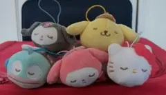 サンリオだらりん 寿司ライフマスコット　5種　コンプ