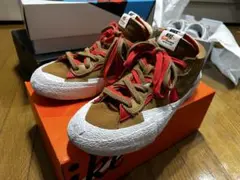 SACAI × NIKE BLAZER BRITISH TAN【27.5cm】