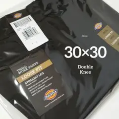 30×30【新品 未使用】ディッキーズ　ダブルニー　85283　・BLACK・