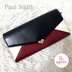 ⭐️Paul Smith⭐️ラブレター　ハート　二つ折り長財布　マルチカラー　長