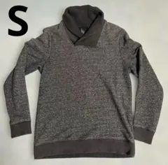 H&M ショールカラー スウェット ダークグレー Sサイズ
