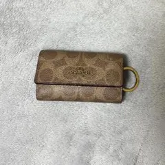 COACH シグネチャー キーケース 6連リング