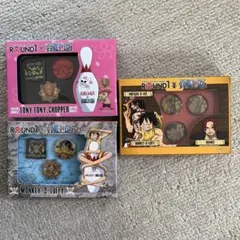 ONE PIECE ラウンドワン　ピンバッジセット