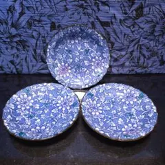 [美品昭和レトロ]有田焼 荻窯 小皿 3枚セット