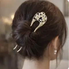 新品未使用 桜かんざし パール ヘアアクセ 和装 洋装 卒業式 入学式