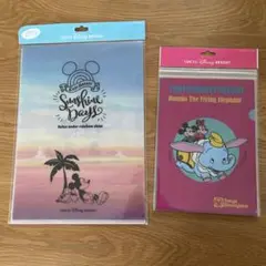 ディズニー　クリアファイル　A4サイズ1枚+A5サイズ4枚