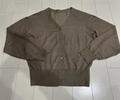 ROPE' PICNIC ブラウン Vネック カーディガン　シンプル