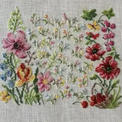 クロスステッチ完成品/ヴェロニクアンジャンジェ図案