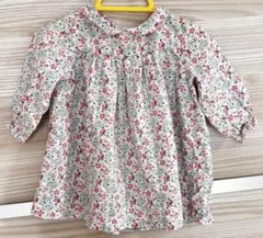 プチバトー　トップス　小花柄　着せやすい　6m 67cm 綿100%