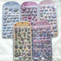 【コットンパフィシール ズートピア♡シナモ♡キティ♡マイメロクロミ♡5枚セット】