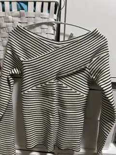 moussy オフショルダー　ボーダー