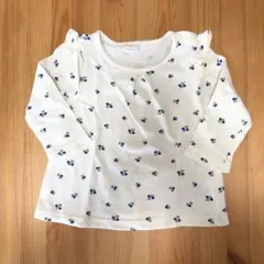 トップス　長袖　フリル　80cm