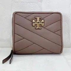 美品✨ トリーバーチ TORY BURCH ラウンドファスナー 折財布 金ロゴ