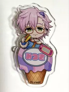 桐生三輝　チェックセーラー　バッジ