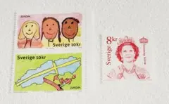 外国切手　未使用　スウェーデン３枚