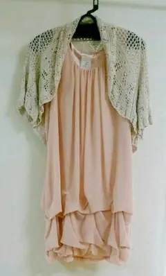 【2点セット】 ドレス ボレロ 結婚式 パーティー ワンピース