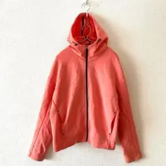 ☆【ユニクロ】スウェットジップパーカー 綿混 ドロップショルダー ポケット有M