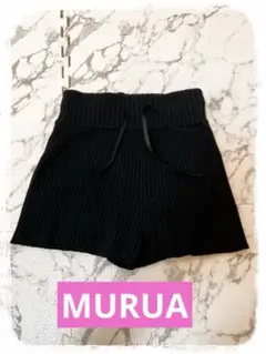 ☘️P1☘MURUA ブラック リブニットキュロット Fのサムネイル